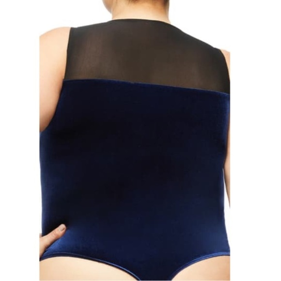 Good American Mixed Velvet Bodysuit in size 14 /16 - Picture 2 of 4